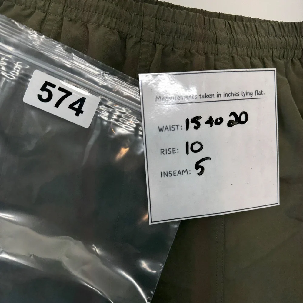 Orvis Mens Olive Green Medium Mesh Lined Swim Trunks Shorts‎ #574